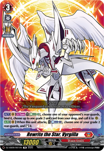 (001) Cardfight Vanguard Zero Tendo Start Deck Single: Rewrite the Star, Vyrgilla [D-Format] (V.1 - Trial Deck)  Trial Deck