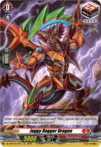 (015) Cardfight Vanguard Zero Tendo Start Deck Single: Jaggy Dagger Dragon [D-Format] (V.1 - Trial Deck)  Trial Deck