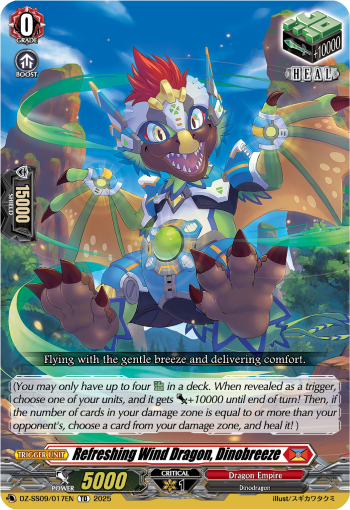 (017) Cardfight Vanguard Zero Tendo Start Deck Single: Refreshing Wind Dragon, Dinobreeze [D-Format] (V.1 - Trial Deck)  Trial Deck