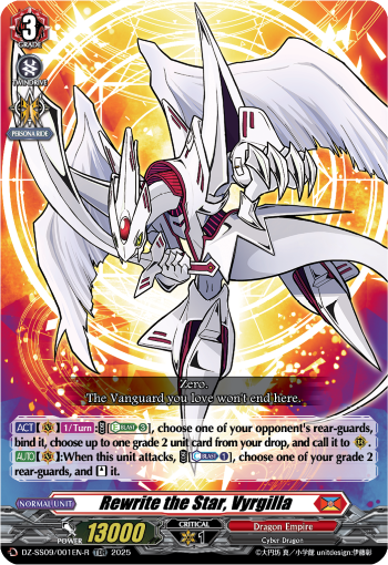 (001-R) Cardfight Vanguard Zero Tendo Start Deck Single: Rewrite the Star, Vyrgilla [D-Format] (V.2 - Trial Deck Rare)  Trial Deck Rare