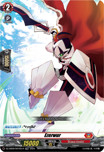 (007-R) Cardfight Vanguard Zero Tendo Start Deck Single: Ezerwur [D-Format] (V.2 - Trial Deck Rare)  Trial Deck Rare
