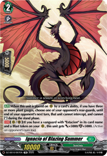 (007) Cardfight Vanguard Shiki Otei Start Deck Single: Ignacio of Blazing Summer [D-Format] (V.1 - Trial Deck)  Trial Deck