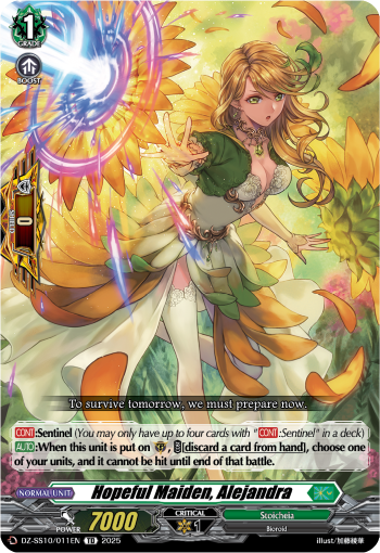(011) Cardfight Vanguard Shiki Otei Start Deck Single: Hopeful Maiden, Alejandra [D Format] (V.1 - Trial Deck)  Trial Deck