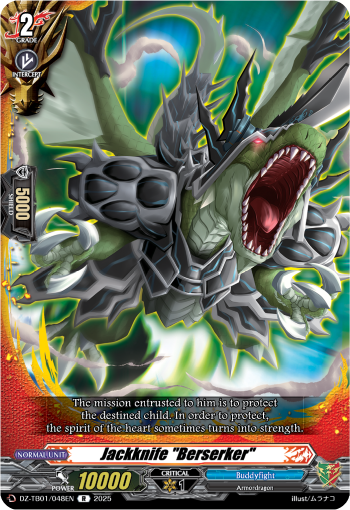 (048) Cardfight Vanguard Future Card Buddyfight Single: Jackknife Berserker [D-Format] (V.1 - Rare)  Rare
