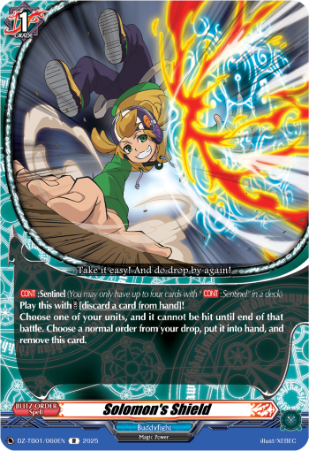(060) Cardfight Vanguard Future Card Buddyfight Single: Solomon's Shield [D-Format] (V.1 - Rare)  Rare