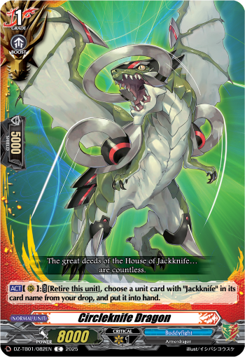 (082) Cardfight Vanguard Future Card Buddyfight Single: Circleknife Dragon [D-Format] (V.1 - Common)  Common
