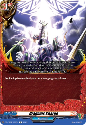 (089) Cardfight Vanguard Future Card Buddyfight Single: Dragonic Charge [D-Format] (V.1 - Common)  Common
