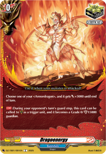 (091) Cardfight Vanguard Future Card Buddyfight Single: Dragoenergy [D-Format] (V.1 - Common)  Common