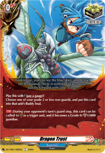 (092) Cardfight Vanguard Future Card Buddyfight Single: Dragon Trust [D-Format] (V.1 - Common)  Common