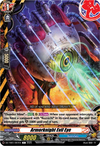 (097) Cardfight Vanguard Future Card Buddyfight Single: Armorknight Evil Eye [D-Format] (V.1 - Common)  Common