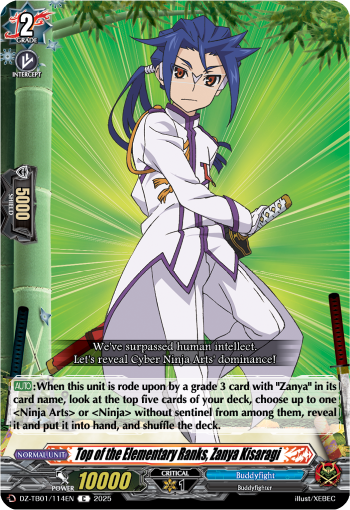 (114) Cardfight Vanguard Future Card Buddyfight Single: Top of the Elementary Ranks, Zanya Kisaragi [D-Format] (V.1 - Common)  Common