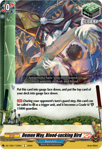 (122) Cardfight Vanguard Future Card Buddyfight Single: Demon Way, Blood-sucking Bird [D-Format] (V.1 - Common)  Common