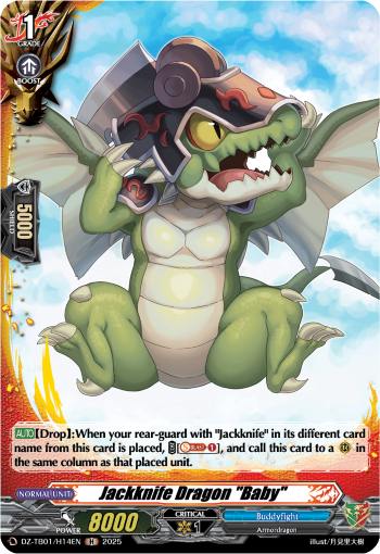 (H14) Cardfight Vanguard Future Card Buddyfight Single: Jackknife Dragon Baby [D-Format] (V.2 - Holo)  Holo