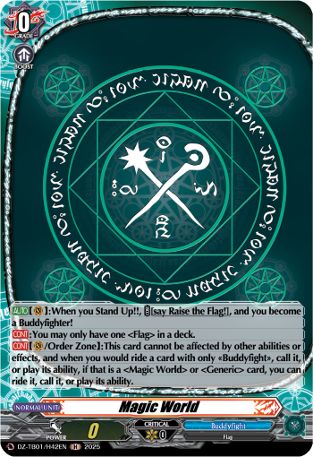 (H42) Cardfight Vanguard Future Card Buddyfight Single: Magic World [D-Format] (V.2 - Holo)  Holo