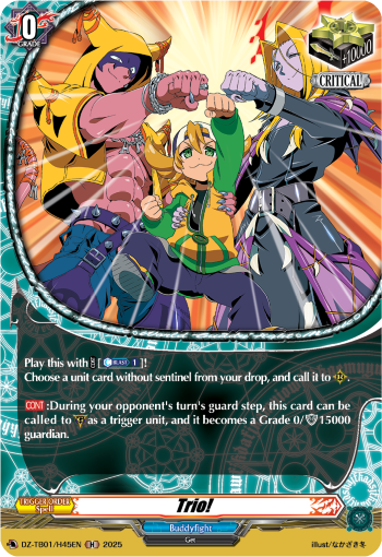 (H45) Cardfight Vanguard Future Card Buddyfight Single: Trio! [D-Format] (V.2 - Holo)  Holo