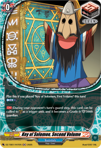 (H47) Cardfight Vanguard Future Card Buddyfight Single: Key of Solomon, Second Volume [D-Format] (V.2 - Holo)  Holo