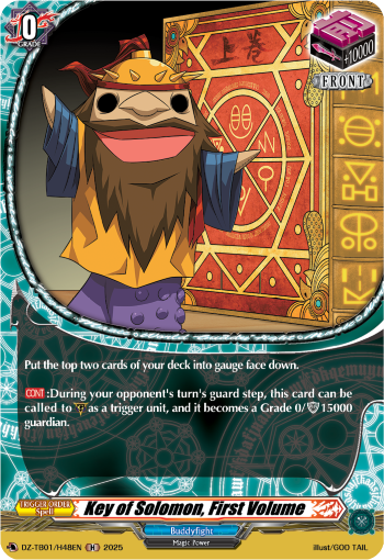 (H48) Cardfight Vanguard Future Card Buddyfight Single: Key of Solomon, First Volume [D-Format] (V.2 - Holo)  Holo