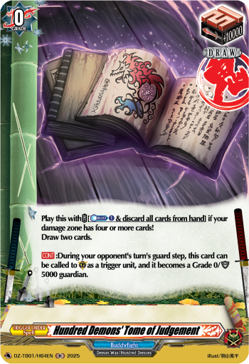 (H64) Cardfight Vanguard Future Card Buddyfight Single: Hundred Demons' Tome of Judgement [D-Format] (V.2 - Holo)  Holo