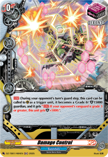 (H84) Cardfight Vanguard Future Card Buddyfight Single: Damage Control [D-Format] (V.2 - Holo)  Holo