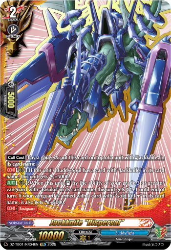 (KR04) Cardfight Vanguard Future Card Buddyfight Single: Jackknife Dispersal [D-Format] (V.3 - Feature Rare)  Feature Rare