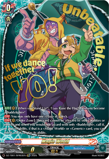 (SFR03) Cardfight Vanguard Future Card Buddyfight Single: Magic World [D-Format] (V.3 - Secret Rare)  Secret Rare