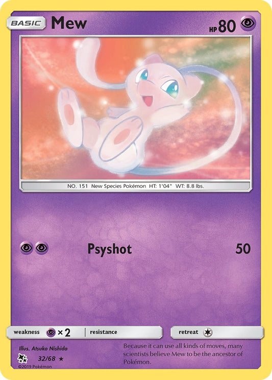 (032/68) Pokemon TCG Hidden Fates Single: Mew   Rare