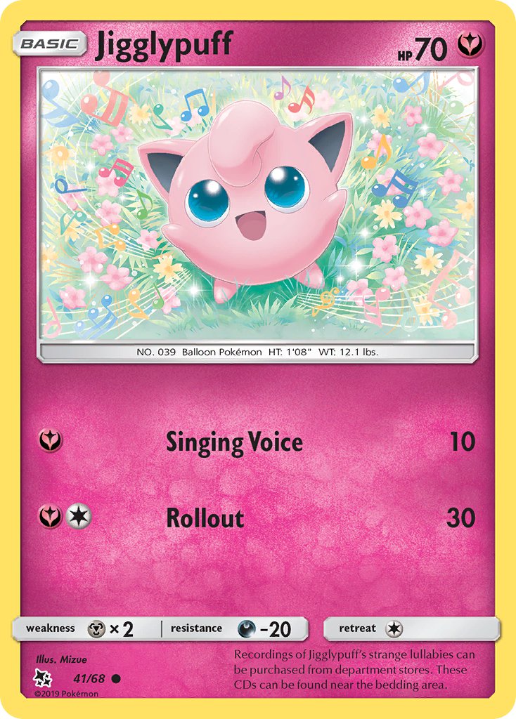 (041/68) Pokemon TCG Hidden Fates Single: Jigglypuff   Common