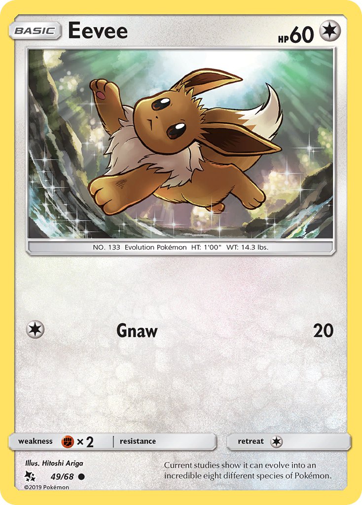 (049/68) Pokemon TCG Hidden Fates Single: Eevee   Common