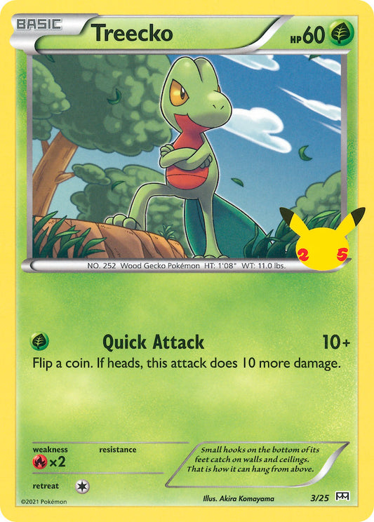 (003/25) Pokemon TCG McDonald's Collection 25th Anniversary Single: Treecko   Promo Holo