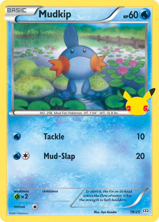 (019/25) Pokemon TCG McDonald's Collection 25th Anniversary Single: Mudkip   Promo