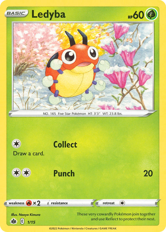 (001/15) Pokemon TCG McDonald's Match Battle 2022 Single: Ledyba   Promo