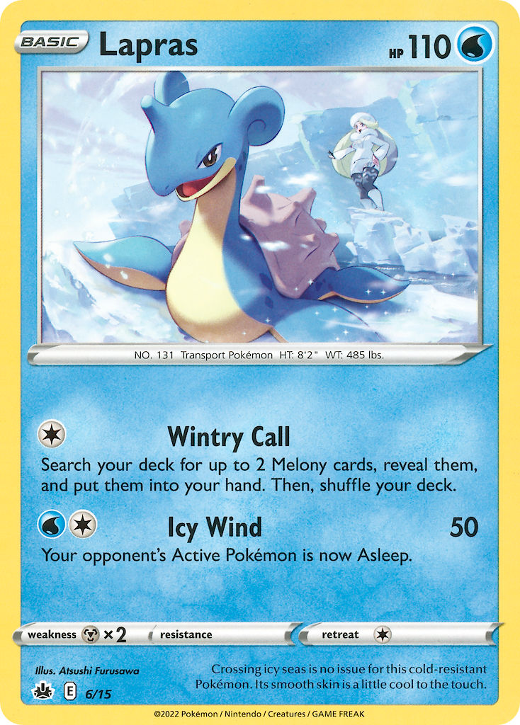 (006/15) Pokemon TCG McDonald's Match Battle 2022 Single: Lapras   Promo