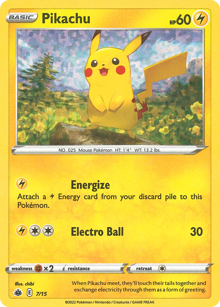 (007/15) Pokemon TCG McDonald's Match Battle 2022 Single: Pikachu   Promo