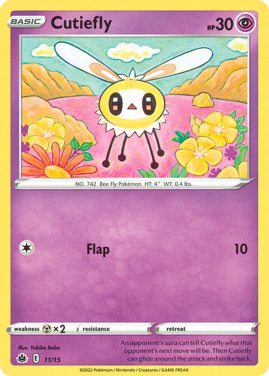 (011/15) Pokemon TCG McDonald's Match Battle 2022 Single: Cutiefly   Promo