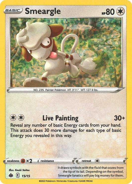 (015/15) Pokemon TCG McDonald's Match Battle 2022 Single: Smeargle   Promo
