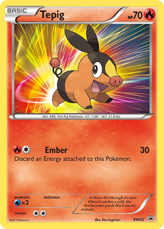 (002) Pokemon TCG BW Black Star Promos Single: Tepig   Promo