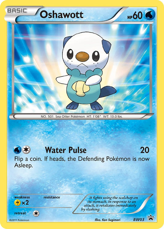 (003) Pokemon TCG BW Black Star Promos Single: Oshawott   Promo