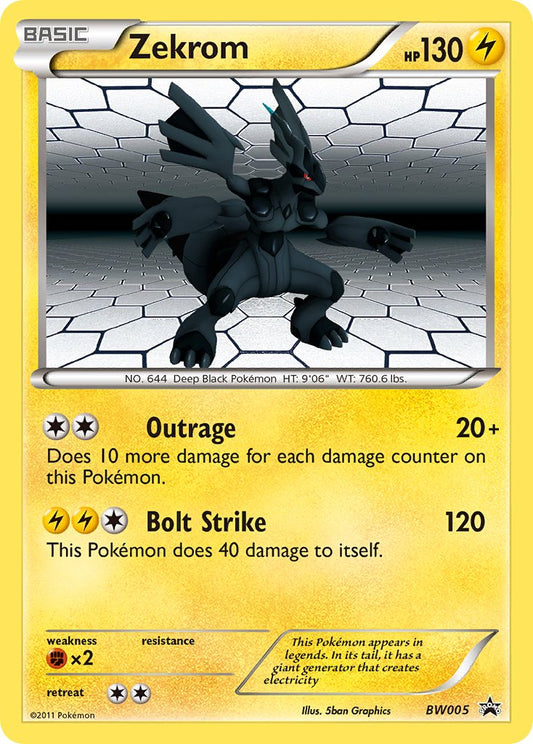 (005) Pokemon TCG BW Black Star Promos Single: Zekrom   Promo