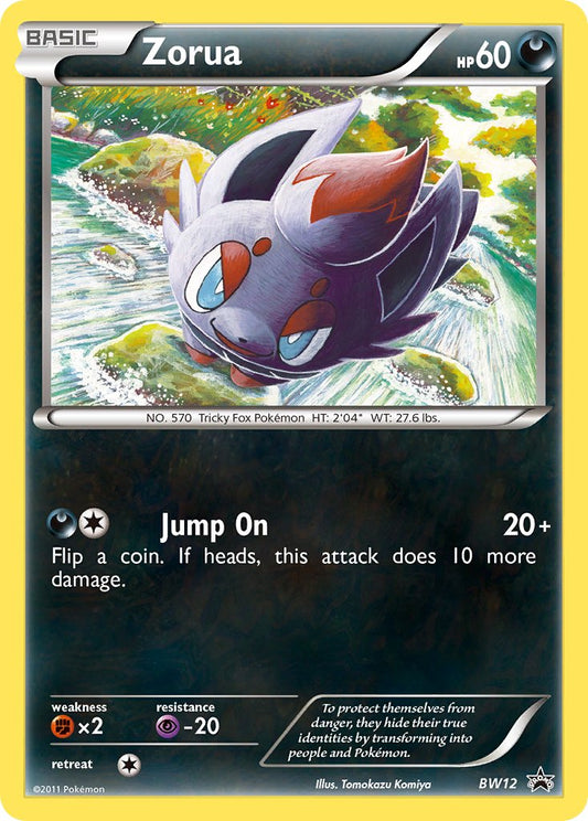 (012) Pokemon TCG BW Black Star Promos Single: Zorua   Promo