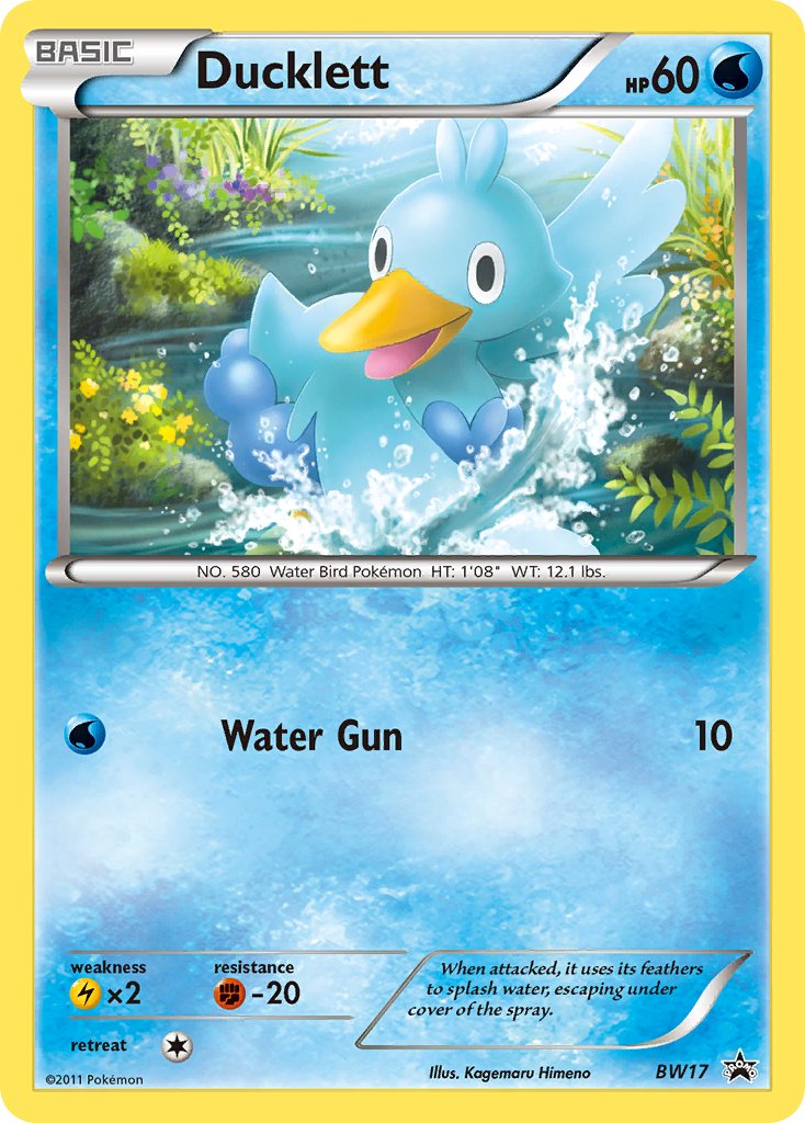 (017) Pokemon TCG BW Black Star Promos Single: Ducklett   Promo