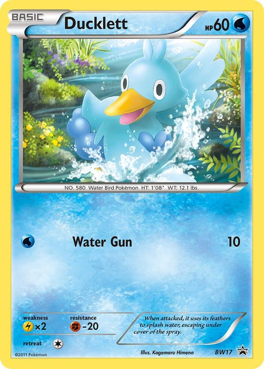 (017) Pokemon TCG BW Black Star Promos Single: Ducklett   Promo