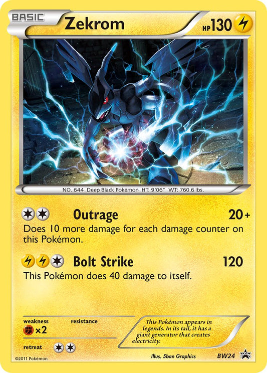 (024) Pokemon TCG BW Black Star Promos Single: Zekrom   Promo