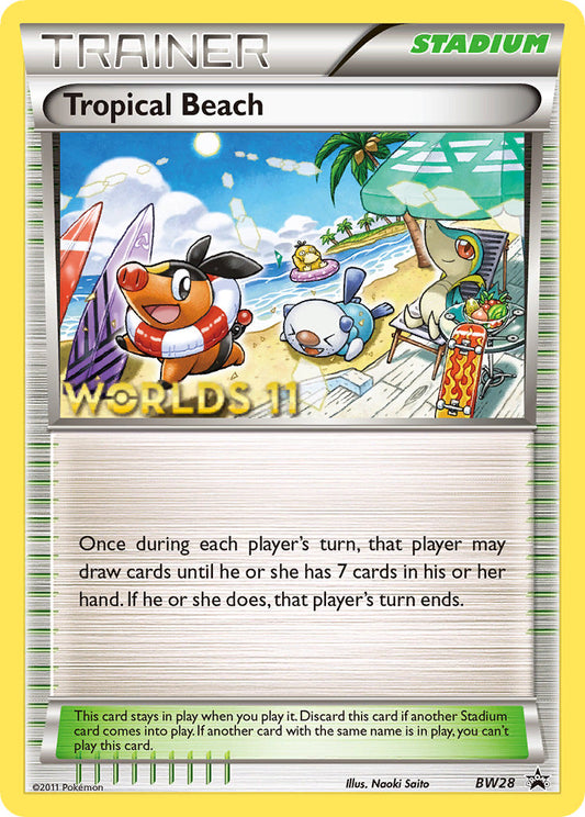 (028) Pokemon TCG BW Black Star Promos Single: Tropical Beach  Promo