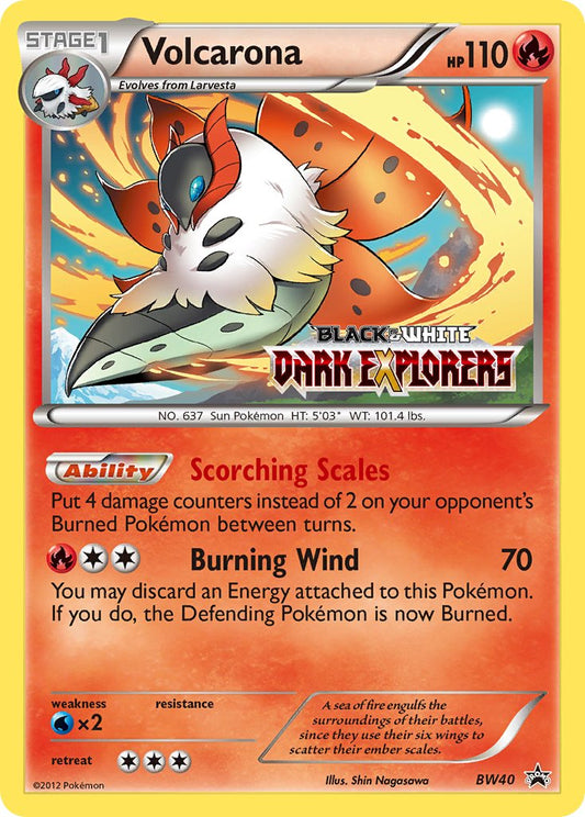 (040) Pokemon TCG BW Black Star Promos Single: Volcarona   Promo