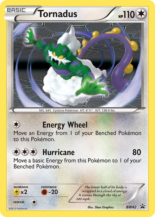 (042) Pokemon TCG BW Black Star Promos Single: Tornadus   Promo