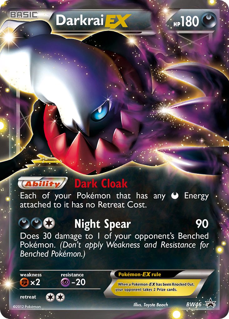 (046) Pokemon TCG BW Black Star Promos Single: Darkrai EX   Promo
