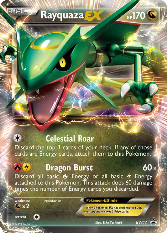 (047) Pokemon TCG BW Black Star Promos Single: Rayquaza EX   Promo