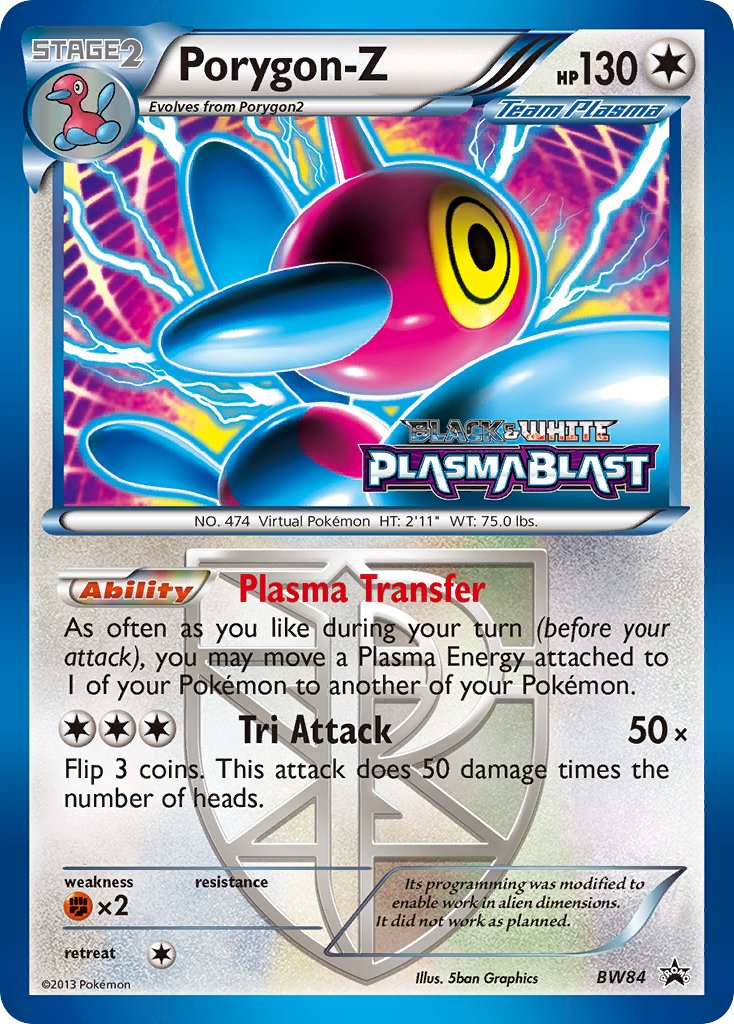 (084) Pokemon TCG BW Black Star Promos Single: Porygon-Z   Promo