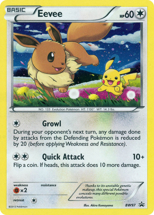 (097) Pokemon TCG BW Black Star Promos Single: Eevee   Promo