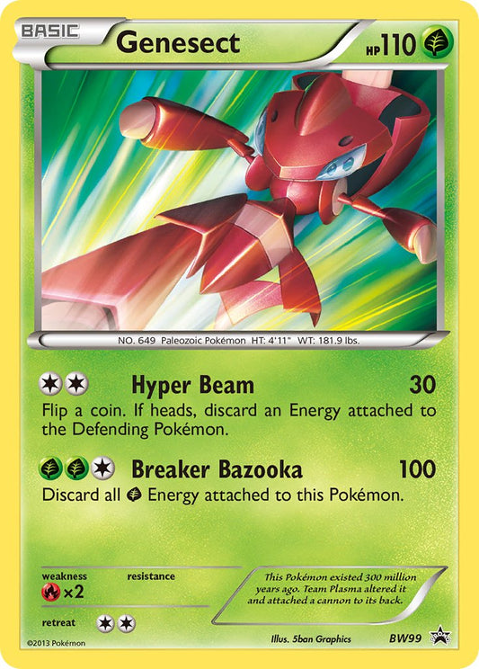 (099) Pokemon TCG BW Black Star Promos Single: Genesect   Promo
